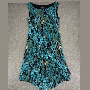 Connected Apparel Sleeveless Dress Evening Party Wear Layered 6 Pullover Stretch